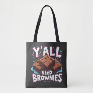 Tote Bag Vous avez besoin de Brownies Chocolate Cake Sweet 