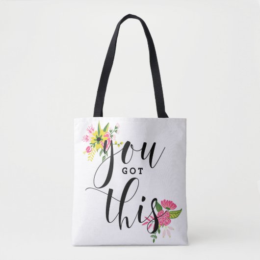 Tote Bag Vous Avez Cette Citation De Calligraphie Moderne F (Devant)