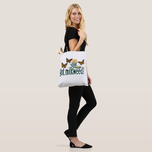 Tote Bag VOUS AVEZ DE L'ASCLEPIADE ? Plantes de chenilles d (Sur le modèle)