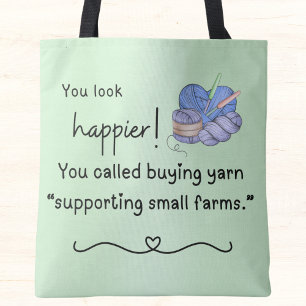 Tote Bag Vous avez l'air plus heureux ! Soutenir les petite