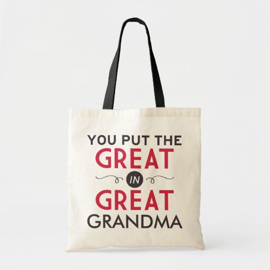 Tote Bag Vous avez mis le grand dans la grande grand-maman (Devant)
