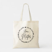 Tote Bag Vous Comptez Le Citation Santé Mentale (Dos)