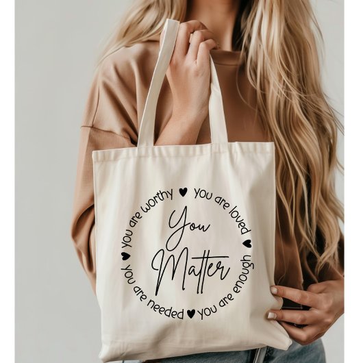 Tote Bag Vous Comptez Le Citation Santé Mentale
