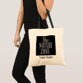 Tote Bag Vous Entrez Le Nom Customisé De La Zone Notaire (Devant (produit))