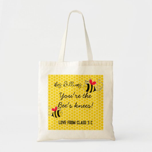 Tote Bag Vous êtes les Knees des abeilles merci cadeau (Devant)