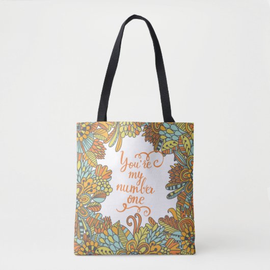 Tote Bag Vous êtes mon numéro un (Devant)