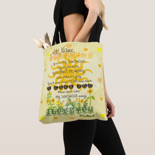 Tote Bag Vous êtes mon soleil (De près)