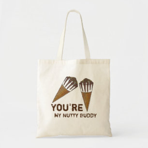 Tote Bag Vous êtes My Nutty Buddy Ice Cream Valentine's Day