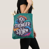 Tote Bag Vous êtes plus forts que la tempête (De près)