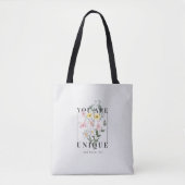 Tote Bag Vous êtes un Slogan floral unique (Devant)
