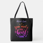 Tote Bag Vous Faites Chanter Mon Coeur (Devant)