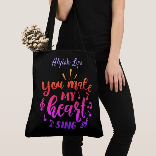 Tote Bag Vous Faites Chanter Mon Coeur (De près)