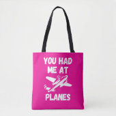 Tote Bag Vous M'Avez Eu À Avion Typographie, 2ÈME GUERRE MO (Devant)