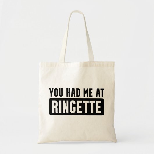 Tote Bag Vous m'avez eu chez Ringette Funny Ringette Gifts (Devant)
