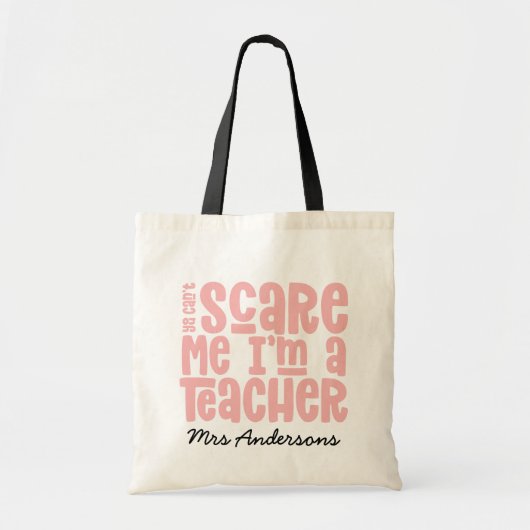 Tote Bag Vous ne pouvez pas me faire peur professeur typogr (Devant)
