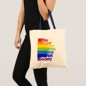 Tote Bag Vous Savez Qui Vous N'Êtes Pas Société (Devant (produit))