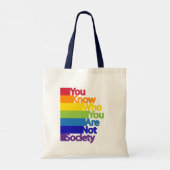 Tote Bag Vous Savez Qui Vous N'Êtes Pas Société (Dos)