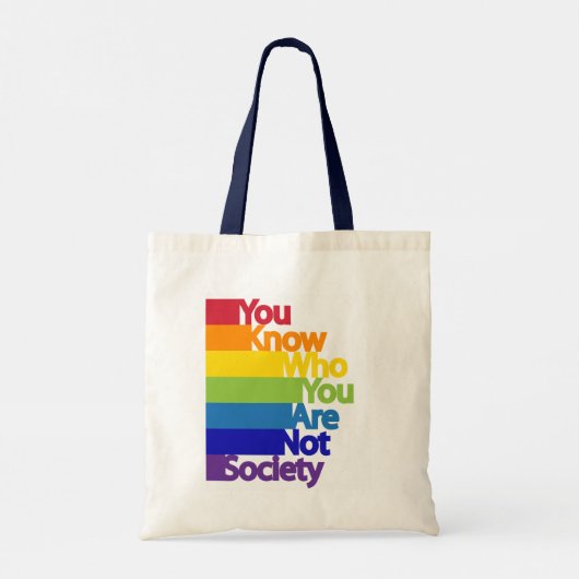 Tote Bag Vous Savez Qui Vous N'Êtes Pas Société (Dos)