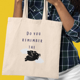 Tote Bag Vous souvenez-vous du cochon volant ? Nostalgie ir