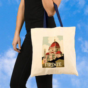 Tote Bag Voyage Ancien Florence Firenze Italie Église Duomo