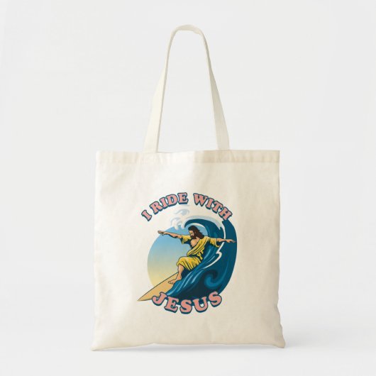 Tote Bag Voyage avec Jésus | L'illustration de Surfing Jesu (Devant)