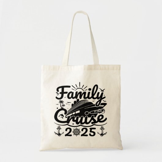 Tote Bag Voyage cool Croisière amoureuse croisière en famil (Devant)