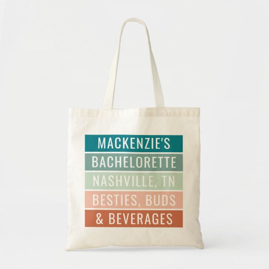 Tote Bag Voyage de bachelorette personnalisé (Devant)