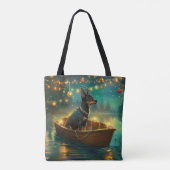 Tote Bag Voyage de Noël australien Kelpie (Dos)