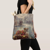 Tote Bag Voyage de Noël de Boxer (De près)