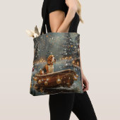 Tote Bag Voyage de Noël de la Beagle (De près)