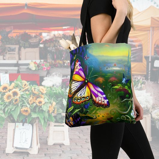 Tote Bag Voyage de papillon Imaginaire