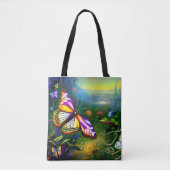 Tote Bag Voyage de papillon Imaginaire (Devant)