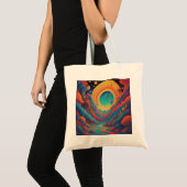 Tote Bag Voyage de paysage psychédélique (Devant (produit))