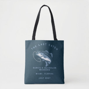 Tote Bag Voyage de week-end sur le thème de la pêche pour e