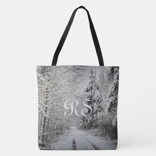 Tote Bag Voyage d'hiver à travers la forêt (Devant)