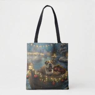 Tote Bag Voyage du festival de Noël de Bulldog