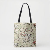 Tote Bag Voyage en vélo (Devant)