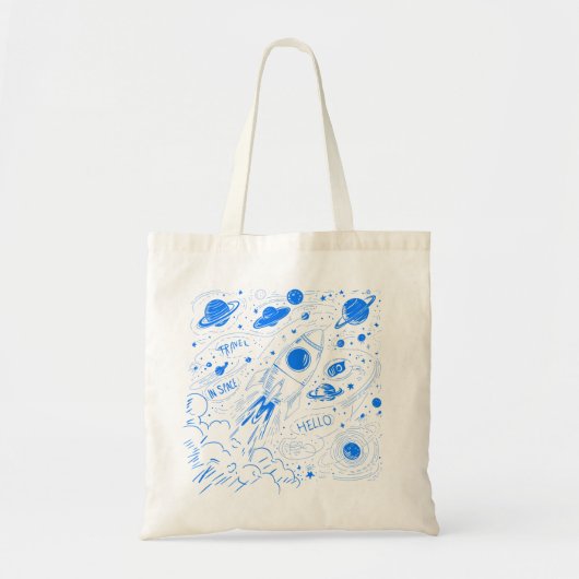 Tote Bag Voyage spatial (Devant)
