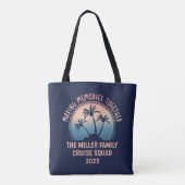 Tote Bag Voyage sur mesure en famille Summer Beach (Dos)