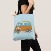 Tote Bag Voyage sur route | Peanuts Road Trip Van (De près)