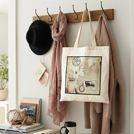 Tote Bag Voyage vintage