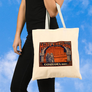 Tote Bag Voyage Vintage, Casablanca au Maroc, Afrique