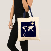 Tote Bag voyager dans le monde (Devant (produit))