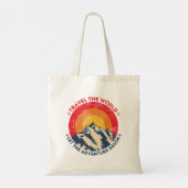 Tote Bag voyager dans le monde laisser l'aventure commencer (Dos)