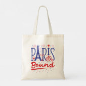 Tote Bag Voyageur de voyage français à Paris (Dos)
