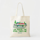 Tote Bag Voyageur du monde RV Camper Voyage sur mesure (Devant)