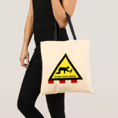 Tote Bag Voyageurs en état d'ébriété traversant ⚠ panneau t (Devant (produit))