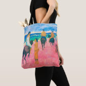 Tote Bag Voyageurs sur la plage, Gauguin (De près)