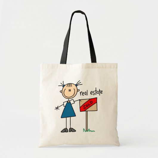 Tote Bag Vrai agent immobilier (Devant)
