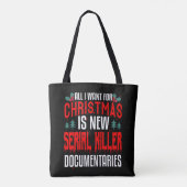 Tote Bag Vrai crime Amusant cadeau de Noël (Dos)